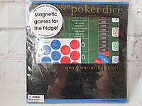 Магнітна дорожня гра в покер на холодильник fridgeplay Fridge play poker dice magnetic games мова англійська
