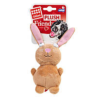 Игрушка для собак GiGwi Кролик с пищалкой Plush 16 см Коричневый (75053) QT, код: 7687815