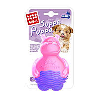 Игрушка для собак Бегемотик с пищалкой розовый GiGwi Suppa Puppa резина 9 см (75006) QT, код: 8069267