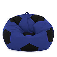 Кресло мешок Мяч Оксфорд 120см Студия Комфорта размер Большой Синий + Черный QT, код: 6498908