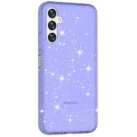 Прозрачный чехол Nova Sparkle для Samsung Galaxy A14 4G/5G с блестками Purple