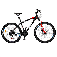 Велосипед "OPTIMAL" PROF1 G26OPTIMAL A26.3 26 д. Алюм.рама 16,5", SHIMANO 21SP, алюм., DB,CS TZ500,черный fr