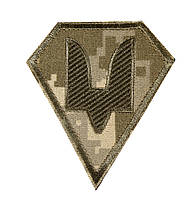 Шеврон ТРИЗУБ - Сили спеціальних операцій ММ14 - на липучці