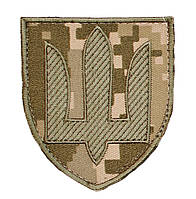 Шеврон ТРИЗУБ - Загальний ММ14 - на липучці