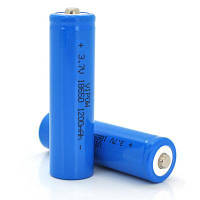 Аккумулятор 18650 Li-Ion ICR18650 TipTop, 1200mAh, 3.7V, Blue Vipow (ICR18650-1200mAhTT) ASN