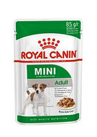 Корм Роял Канин Міні Адалт Royal Canin Adult Mini вологий для дорослих собак дрібних порід 85 г 12 шт 1 уп