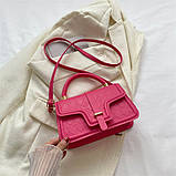 Жіноча сумка 4354 крос-боді рожева, фото 3