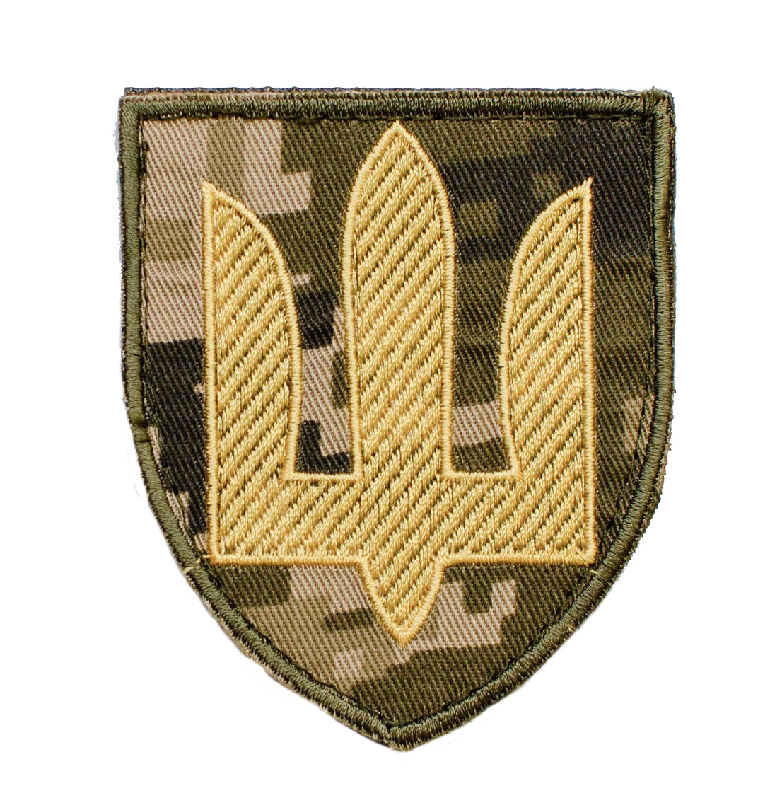 Шеврон ТРИЗУБ - Загальний парадний ММ14 - на липучці