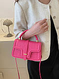 Жіноча сумка 4354 крос-боді рожева, фото 6