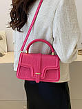 Жіноча сумка 4354 крос-боді рожева, фото 9
