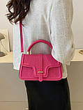 Жіноча сумка 4354 крос-боді рожева, фото 8