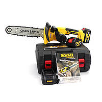 Аккумуляторная цепная пила DeWalt DCM566P1N (36V 6.0Ah), с автоматической замазкой цепи