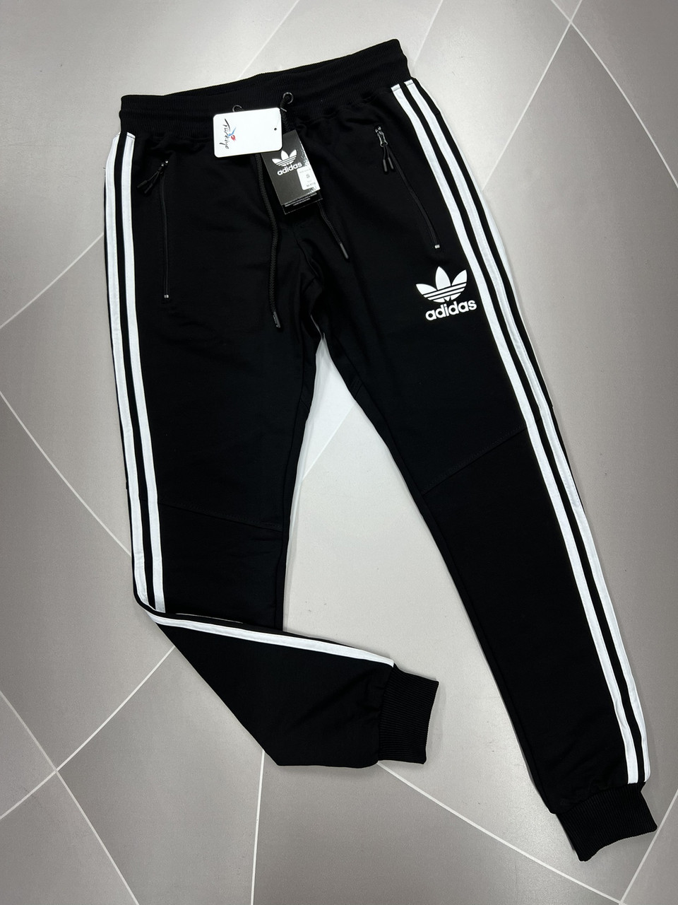 Спортивні штани ADIDAS чоловічі S-XXL арт.1239, Розмір чоловічого одягу (RU) 44, Міжнародний розмір S, Колір