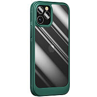 Противоударный чехол Pulse Clear для Apple iPhone 12 Pro (6.1") | Двухкомпонентный TPU+PC Green