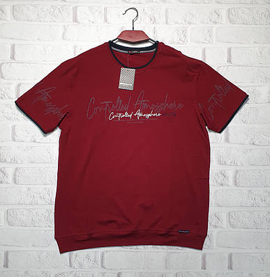 Футболка Red-Down чоловіча великого розміру 2XL-5XL XXXL, 54, Бордовий