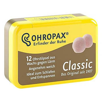 Воскові беруші для сну Ohropax Classic, 6 пар