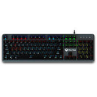 Клавиатура проводная игровая Meetion MK007 с подсветкой, черная ASN