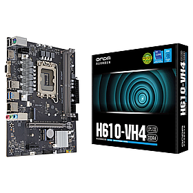 Материнська плата Onda H610M-VH4 DDR4 Black LGA 1700 (OND-H610M-VH4-B) (TF)