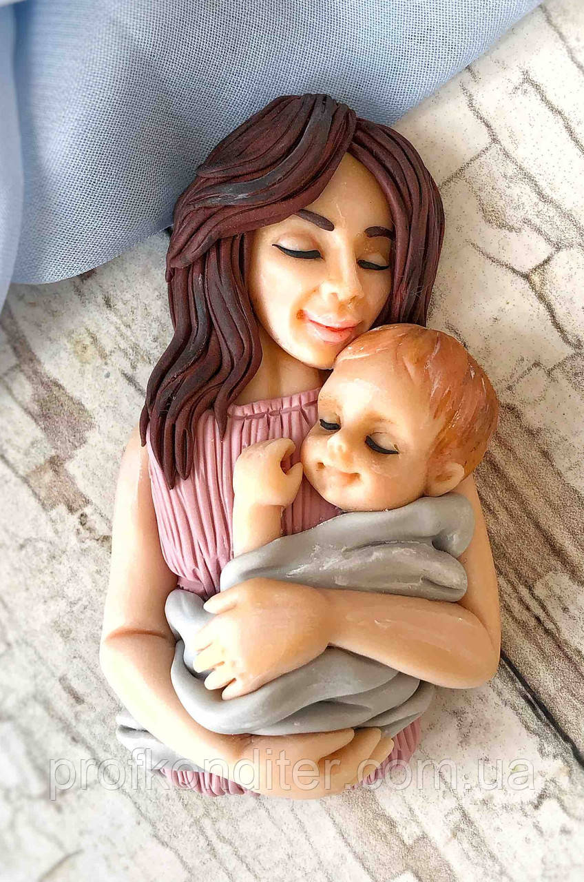 ЭКСКЛЮЗИВ! Силиконовий Молд для шоколаду та ін "Мама з малюком", фото 1