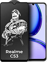 Защитное стекло King Fire Realme C53 (Full Glue) Black (Реалми С53)