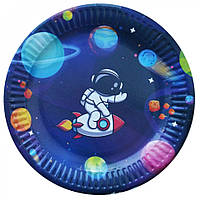 Набор бумажных тарелок "Космос" Party 7038-0024, 10 шт, Vse-detyam