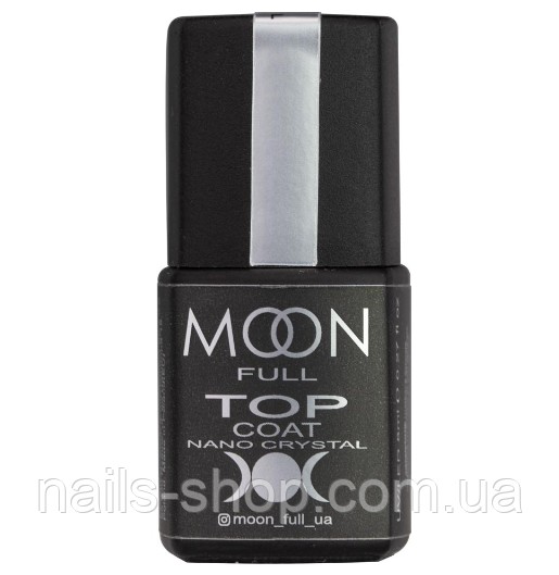 MOON FULL Nano Crystal Top Coat 8 ml, стійкий до подряпин, фото 1