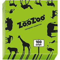 Салфетки косметические ZooZoo однослойные зеленые 24x23 см 100 шт. (4823019009330) ASN