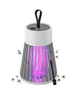 Ловушка-лампа от насекомых Mosquito killing Lamp YG-002 аккумуляторная с LED подсветкой и USB-зарядкой серая