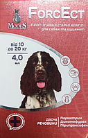 ForcEct ФорсЭкт противопаразитарные капли для собак и щенков от 10 до 20 кг 4 мл - 1 уп (3 шт)