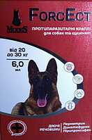 ForcEct ФорсЭкт противопаразитарные капли для собак и щенков от 20 до 30 кг 6 мл - 1 уп (3 шт)