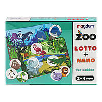 Игра настольная Зоопарк Лото+Мемо MiC (ME5032-21 EN) QT, код: 7433355