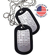 Жетоны военные американские US DOG-TAG с набивкой (оригинальные)