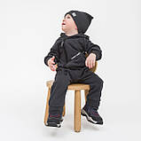 Дитячий стильний трикотажний ромпер комбінезон Графіт, розмір 68, фото 5