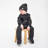 Дитячий стильний трикотажний ромпер комбінезон Графіт, розмір 68, фото 4