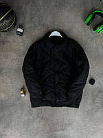 Куртка ветровка бомбер мужская весна-осень черная Spectacle Black M
