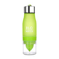 Спортивна пляшка-соковижималка H2O Water bottle Green Зелений QT, код: 181730