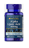 Альфа-липоевая кислота Puritan's Pride Alpha Lipoic Acid 600 mg 60 Caps BM, код: 7518785