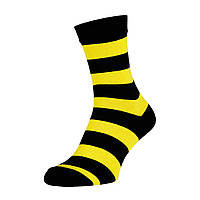 Носки мужские цветные из хлопка жёлтая полоска MAN's SET 44-46 QT, код: 7725300