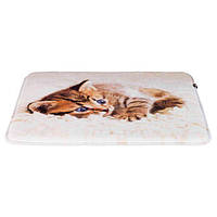 Trixie TX-37127 Tilly Lying Mat - Бежевий матрац з малюнком кішки для котів та коші, 50х40 см