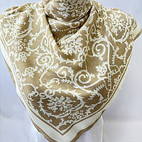 Изысканный весенний платок с классическим узором. Элегантный турецкий платок из натурального хлопка