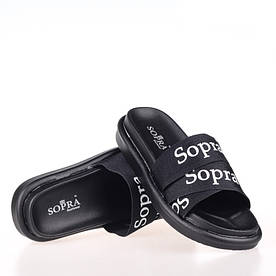 Модні жіночі шльопанці Sopra чорні