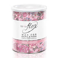 Теплий віск flex "Кремова троянда" у банці 800 гр.  ItalWax