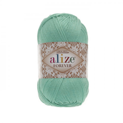 Пряжа акрилова Alize Forever Бірюза №669, 50 г, 300 м, Алізе Форевер, нитки для в’язання