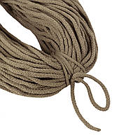 Шнур для шитья сумок, Акрил, Серо - бежевый 6 мм*50 м