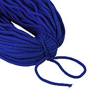 Шнур для шитья сумок, Акрил, Синий электрик 6 мм*50 м