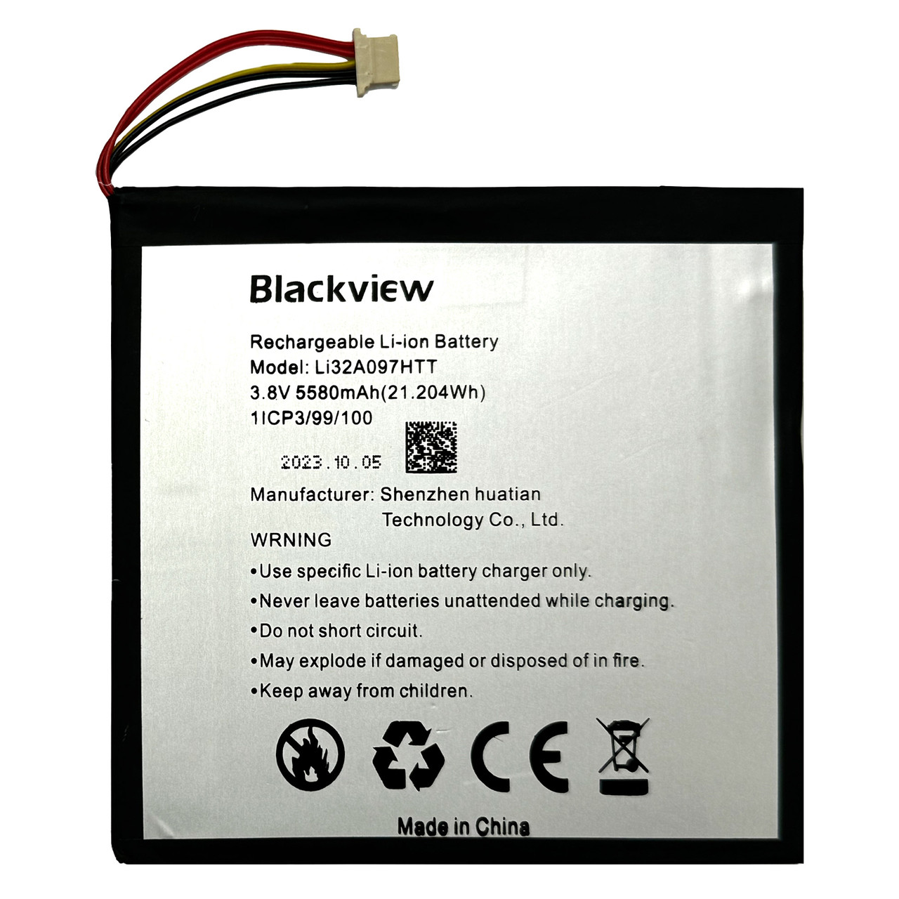 Акумулятор для планшета Blackview Tab 5 / Tab 6 / Li32A097HTT / 5580 mAh