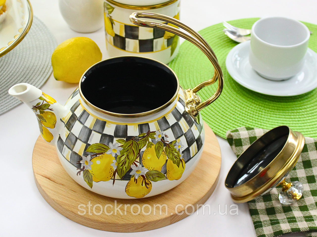 Чайник эмалированный SICILY Elmani с крышкой 2.2 л (763-038) - фото 9 - id-p2173207624