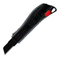 Нож универсальный пластик. усиленный сегмент.лезвие 18мм HAISSER 23508