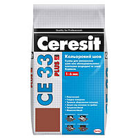 Фуга Ceresit CE 33 Plus Цветной шов 2кг клинкер 134 (4823051722471)
