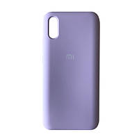 Чехол для Xiaomi Redmi 9A Silicone Case (сиреневый цвет) с микрофиброй